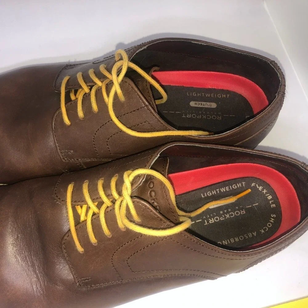 Rockport Men's Brown‎ Lace Up Oxfords 11